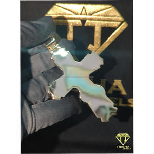 925 Sterling Silver Iced Out <b>Cross</b> <b>Pendant</b> VVS Moissanite Diamond Jesus <b>Men</b> Luxury Hip Hop Necklace Jewelry By Trisha Jewels - Product Image 6