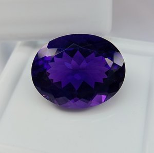 Aigue-marine violette impeccable, taille ovale, certifiée, pierre précieuse naturelle, Zubeda Gems, qualité excellente, rare, évaluation tierce AB113 - Product Image 3