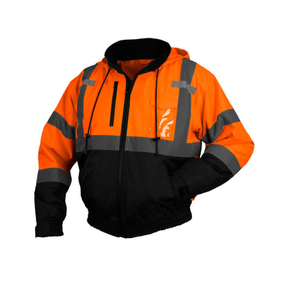Men's <b>Hi</b> <b>Vis</b> Reflective Safety Winter <b>Jacket</b> Premium Fleece High Visibility Work Wear <b>Waterproof</b> Working Men's <b>Jacket</b> - Product Image 1