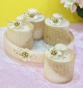 Pot de rangement artisanal en résine rose avec couvercle à clapet, écologique, compatible lave-vaisselle et empilable, design classique, cadeau idéal pour la maison ou un mariage - Product Image 2