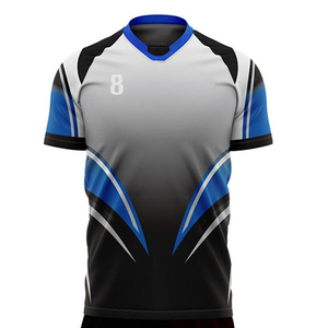 Men's Sublimated <b>Soccer</b> Jersey V-Neck Sleeveless Moisture Wicking 100% Polyester Team Number 8 All Seasons Wear Custom Design - Product Image 6