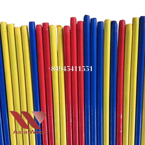 Palo de escoba de madera 2 en 1, respetuoso con el medio ambiente, resistente al agua, recubierto de PVC, portátil, escoba corta y larga, recogedor a todo color PP, venta al por mayor - Product Image 3