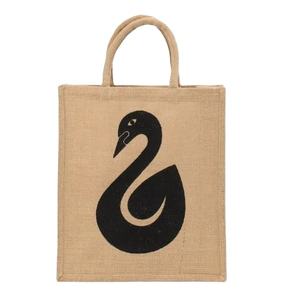 Sac de plage en jute personnalisable, tendance bohème rayé, réutilisable, écologique, avec fermeture ouverte, unisexe, fabriqué en Inde - Product Image 1