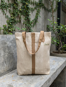Bolsa de tela de fibra de plátano |   Bolsa de Compras 100% Biodegradable de Alta Resistencia |   Bolsa de Hombro de Lona Sostenible Premium para Comercio Minorista - Product Image 4
