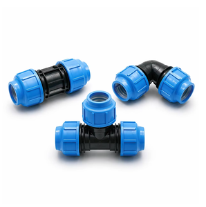 ข้อต่อตรงแบบอัดขึ้นรูป PP สำหรับงานอุตสาหกรรมและฮาร์ดแวร์ - Product Image 1
