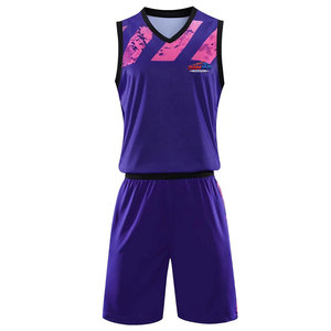 Uniformes de Baloncesto Deportivos de Último Diseño, Impresión Personalizada, Uniforme de Baloncesto de Color Sólido - Product Image 1