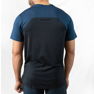 เสื้อยืดออกกำลังกายระบายอากาศใส่สบายสำหรับผู้ชายเสื้อยืดฟิตเนสแนวสตรีท - Product Image 4