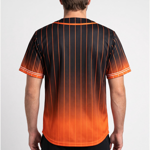Maillot de baseball personnalisé à boutons, respirant, uniforme d'équipe avec nom, numéro et logo personnalisés - Product Image 4