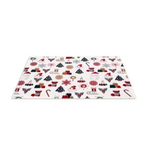 Christmas Pattern Printed Cloth Place Mat Modern Design for Home Use Thin Rectangle Shape Placemat for Christmas. - Product Image 3