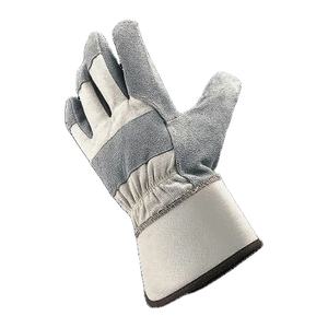 ถุงมือหนังวัวแบบแยกชิ้นของแคนาดาพร้อมซับในผ้าฝ้ายการป้องกันทางอุตสาหกรรมเพื่อความปลอดภัยอย่างหนักสำหรับคนงานและชาวสวน - Product Image 1