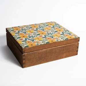 Caja Organizadora de Madera con Forro de Terciopelo, Caja de Joyería con Diseño Impreso, Caja de Almacenamiento de Madera para Accesorios, Venta al por Mayor de Accesorios - Product Image 1