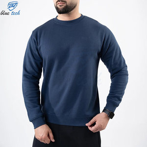 Sudadera de Cuello Redondo para Hombre, Corte Regular, Color Sólido, Tejido de Algodón, Estilo Casual para Otoño, Servicios OEM - Product Image 4