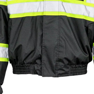 Veste de travail haute visibilité réfléchissante pour hommes, en polyester, avec fermeture éclair et poches - Product Image 2
