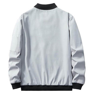 Chaqueta Bomber Estilo Aviador Personalizada para Hombre, Cierre Completo, Puños Acanalados, Moda Casual, Proveedor Mayorista - Product Image 5