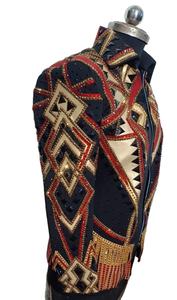 Chaqueta ecuestre Premium Showmanship Chaqueta de equitación occidental Ropa ecuestre elegante y elegante Rojo - Product Image 4