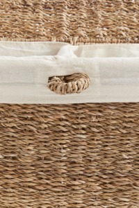 Seagrass <b>basket</b> divided into 2 compartments Handmade <b>Storage</b> <b>Basket</b> Wholesale eco-friendly Made in Vietnam - Product Image 4
