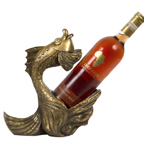 Porte-bouteille de vin sculpté en argent en forme de tête d'aigle avec détails de plumes fines, disponible à prix de gros. - Product Image 5