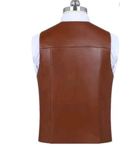 Chaleco de Cuero de Invierno de Alta Calidad para Exteriores, Estilo Elegante para Oficina, Estilo Personalizado - Product Image 3