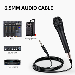 Microphone dynamique filaire portable professionnel pour chant, karaoké, scène, enregistrement en direct, studio, métal, pleine gamme, réduction du bruit - Product Image 4