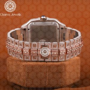 Reloj de Lujo Charm_Jewells para Mujer, Caja de Acero Inoxidable, Esfera Analógica de 40 mm, Cierre Oculto con Botón, Cristal de Zafiro, Mecánico - Product Image 3