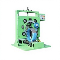 Machine d'emballage verticale automatique R V Packaging Machinery Solution Co. pour bobines, aliments et boissons, avec chariot motorisé à levage et abaissement PP/PET