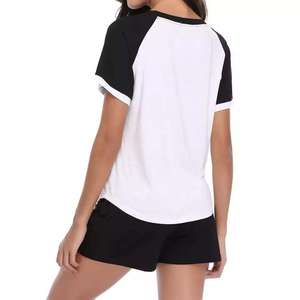 Prix de gros Vêtements d'été décontractés pour femmes Ensemble T-shirt et short Vêtements d'été les plus vendus Ensemble deux pièces pour femmes à prix abordable - Product Image 2