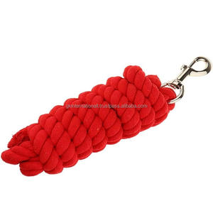 Poly Strong <b>Lead</b> <b>Rope</b> for Horses Durable Nylon Soft Touch With Customized Length and Changeable Solid Brass or Zinc Snap Heavy - Product Image 5