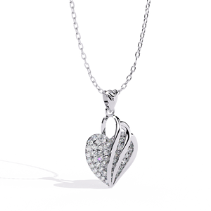 Fashion Designer 14K <b>Solid</b> <b>Gold</b> Round Cut Set Lab Diamond Solitaire <b>Pendant</b> Necklace for Women Party Gift - Product Image 2