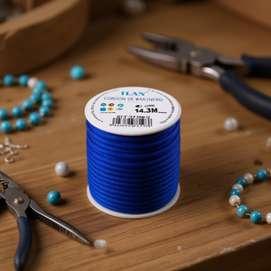 Cordón Marinero Ilan de 4 mm y 14,3 m Azul para la Fabricación de Joyas - Product Image 3