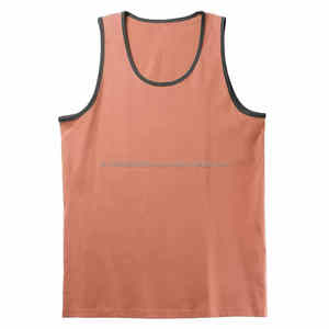 Débardeur confortable pour homme, sur mesure, en tissu tricoté respirant, couleurs unies, service OEM, prix de gros - Product Image 3