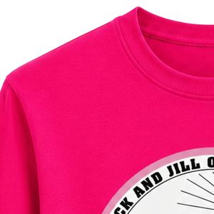 เสื้อสเวตเชิ้ตคอกลมปักลายตราสัญลักษณ์ Hot Pink Jack & Jill แขนยาวผ้าฟลีซ พร้อมคอเสื้อและปลายแขนเสื้อแบบริบ - Product Image 3