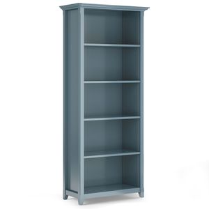 French Blue Amherst 5 Shelf <b>Bookcase</b> - Product Image 2