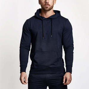 Sudadera con capucha para hombre, estilo deportivo, para gimnasio y correr, de tejido grueso, de secado rápido, transpirable, con capucha, personalizable, servicio OEM y ODM. - Product Image 2