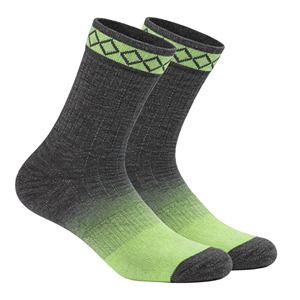Men's Crew <b>Socks</b> Geometric Pattern Knitted Breathable Sport <b>Socks</b> Summer Green <b>Black</b> - Product Image 1