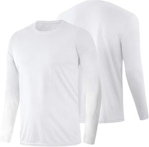 T-shirt de sport à manches longues pour homme, léger, à séchage rapide, protection solaire, idéal pour la course et les activités de plein air, vente en gros - Product Image 2