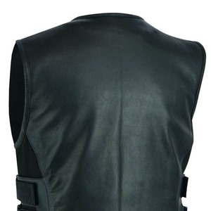 Chaleco de Cuero para Hombre con Diseño de Logotipo Personalizado a Bajo Precio, Chaleco de Cuero para Hombre de Color Sólido de la Mejor Calidad para Uso Casual - Product Image 6