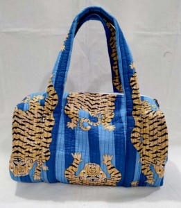 Mini sacs de voyage en coton matelassé pour femmes, qualité supérieure, style bohème, design imprimé - Product Image 4