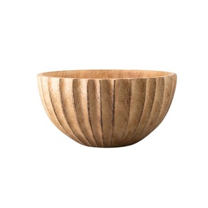 Tazón Decorativo de Madera para Centro de Mesa, Tazón Grande de Madera de Mango Apto para Alimentos para Servir Ensaladas, Frutas y Más, Sostenible - Product Image 3