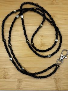 Lanière de cou brodée et perlée de qualité supérieure, faite à la main, style bohème, pour le bureau et l'école - Product Image 1