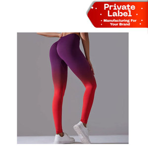 Custom Private Label High Waisted Fitness Legging Squat Proof Gym Tights OEM Factory Price High Waist <b>Tummy</b> <b>Control</b> Women - Product Image 1