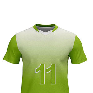 ชุดเสื้อฟุตบอลสีเขียวไล่เฉด รุ่นนักเตะหมายเลข 11 คอวี แขนกุด ระบายเหงื่อได้ดี เหมาะสำหรับทุกเพศ ทุกวัย ผลิตจากโพลีเอสเตอร์ 100% เป็นมิตรต่อสิ่งแวดล้อม - Product Image 6