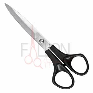 Professional Hair Scissors Stainless Steel Sharp Blade Black Plastic <b>Handle</b> Right Handed Salon <b>Shears</b> - Product Image 2