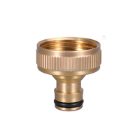 Raccord rapide en laiton pour tuyau de jardin, filetage femelle 1/2 pouce, adaptateur de robinet