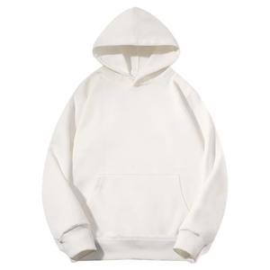 Sudadera con Capucha Negra Lisa Personalizada al por Mayor, Unisex, Oversize, de Algodón Grueso, Estilo Urbano, Fabricante OEM - Product Image 2