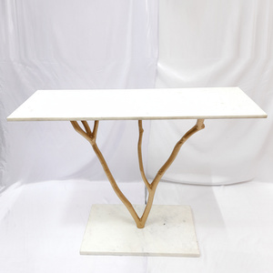 New Attractive Design White Luxury Premium Quality With Gold Tree Branch Best <b>Table</b> Standard in Affordable Price - Product Image 1