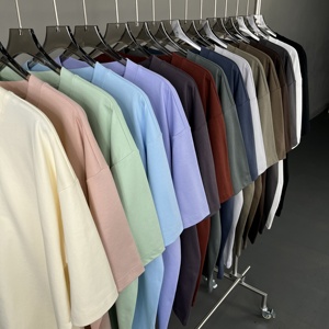 เสื้อยืดผู้ชายผ้าฝ้ายออร์แกนิค 100% น้ำหนัก 220 กรัม ทรงปกติ แบบถัก ขายส่ง เสื้อกีฬาลำลอง ลายตัวอักษรเรียบๆ ระบายอากาศได้ดี แห้งเร็ว - Product Image 2