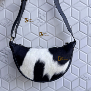 Fait à la main bohème gitane Style occidental cuir de vachette fourrure femmes fronde sac de messager bandoulière sangle réglable léger - Product Image 1