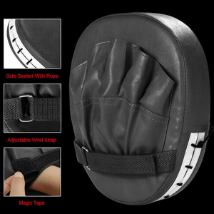 Almohadilla de Boxeo de Material PU, Transpirable y Duradera, Equipo de Entrenamiento para Práctica de Kickboxing, Color Negro - Product Image 6