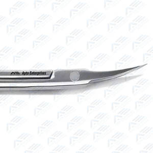 Tijeras para uñas de dedos y dedos de los pies, punta de flecha curva súper afilada de 3,5 pulgadas, tijeras de manicura y cutícula de acero inoxidable para precisión - Product Image 5