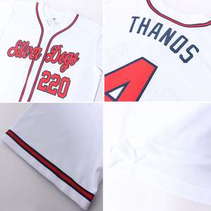 เสื้อซอฟต์บอลแบบสั่งทำพิเศษสำหรับผู้ชาย พร้อมปักชื่อทีมและหมายเลข  แบบติดกระดุมด้านหน้า - Product Image 3